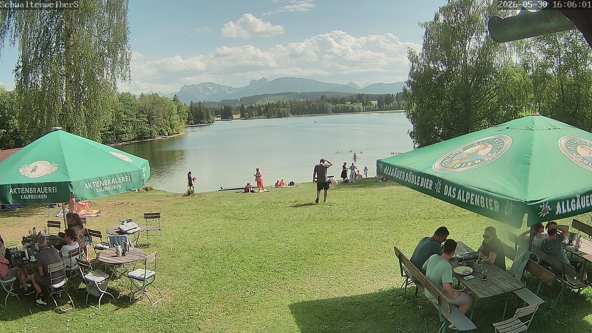 Live-Webcam Schwaltenweiher Seeg im Allgäu